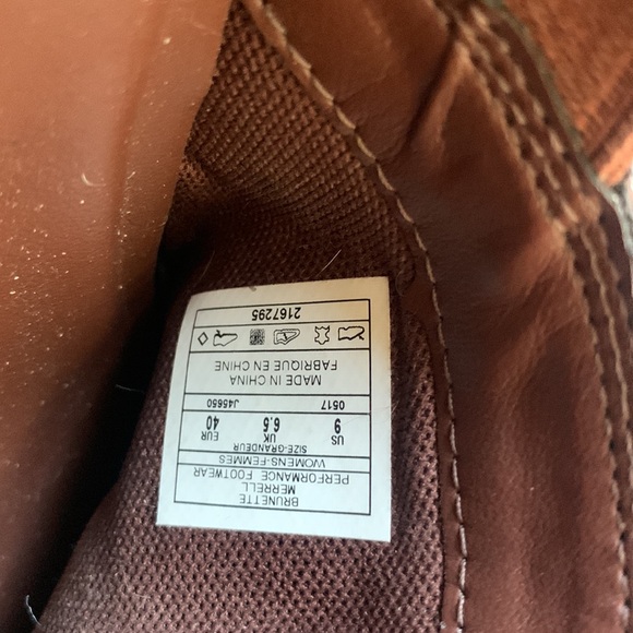 MERREL Dark Leather Booties Size 9 - Picture 11 of 11